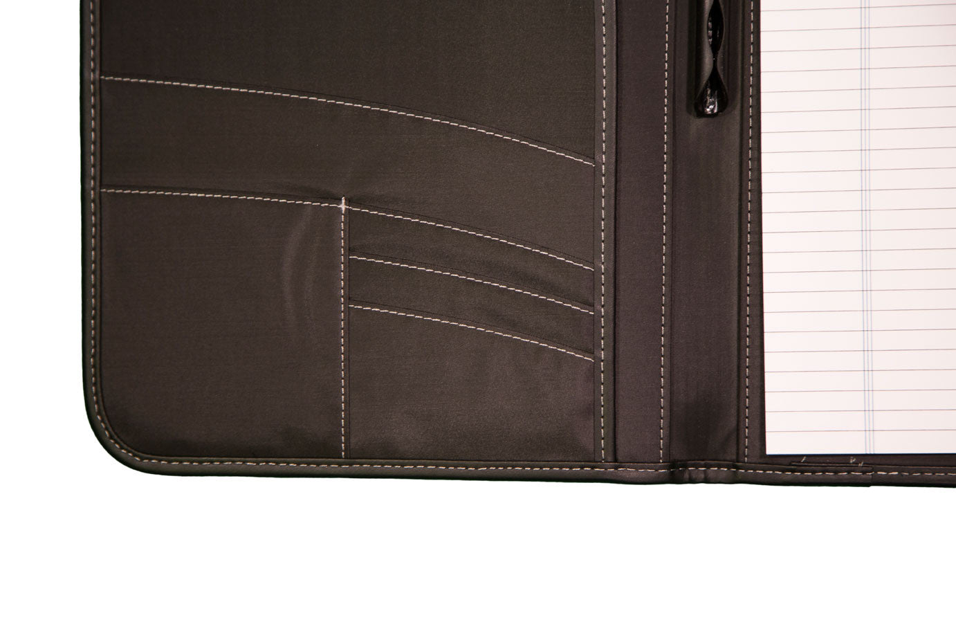 Faux Leather Padfolio Detail